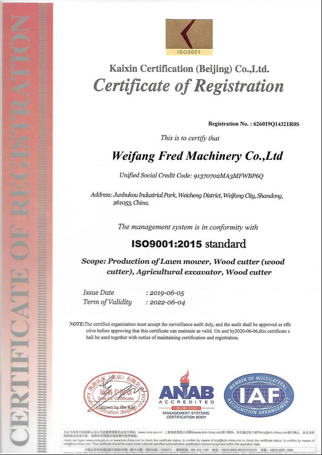 ISO9001 Qualitätskontrollsystem